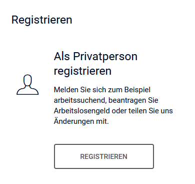 Der Registrieren-Button